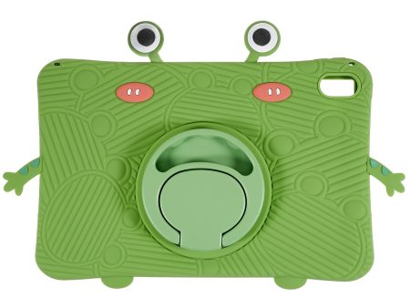 For Lenovo Tab P11 TB-J606F Cartoon Frog Design Anti-drop Tablet Case Silicone + PC Kickstand Protective Cover Fashion