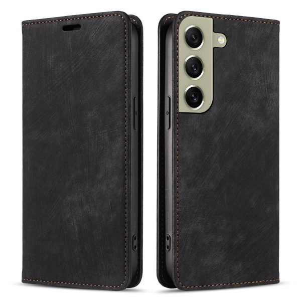 For Samsung Galaxy S21 FE 5G Shockproof PU Leather Stand Wallet Case Magnetic Auto-absorbed Phone Cover Online Hot Sale