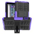 For Amazon Fire 7 (2022) Tire Texture Anti-Slip Case Drop Protection Hybrid PC+TPU Heavy Duty Cover with Stand For Sale