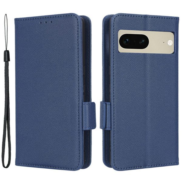 Drop-proof Phone Cover for Google Pixel 7 5G, Full Protection PU Leather Dual Magnetic Clasp Phone Case with Wallet Stand Online