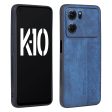 AZNS For Oppo K10 5G Anti-fall Cell Phone Cover Precise Cutouts Imprinted Pattern PU Leather + TPU Protective Phone Case Online now