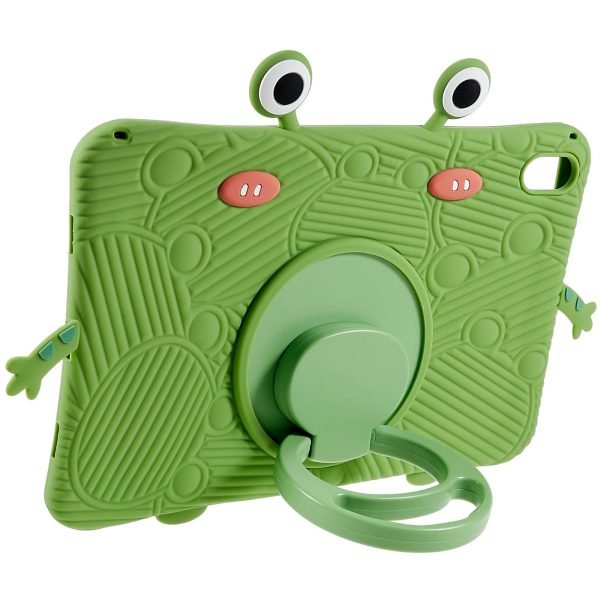 For Lenovo Tab P11 TB-J606F Cartoon Frog Design Anti-drop Tablet Case Silicone + PC Kickstand Protective Cover Fashion