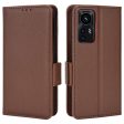 Litchi Texture Phone Cover for Xiaomi 12 Lite 5G, Wallet Stand PU Leather Side Magnetic Clasp Case For Sale