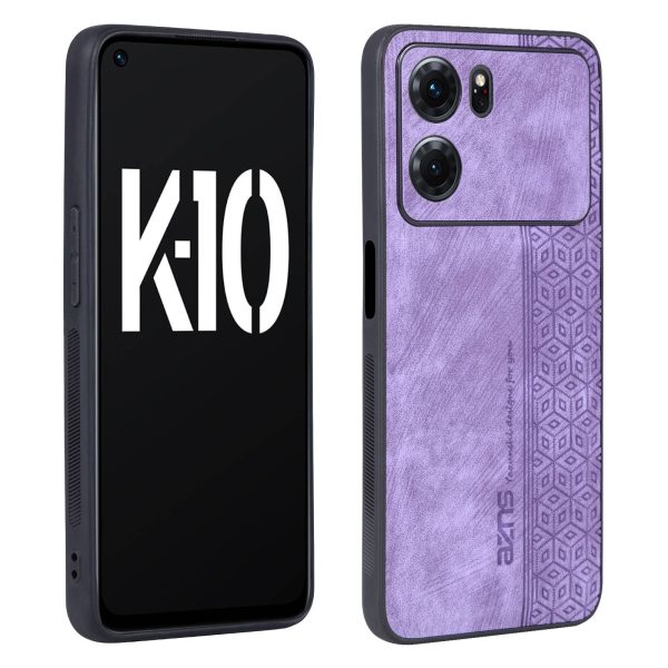 AZNS For Oppo K10 5G Anti-fall Cell Phone Cover Precise Cutouts Imprinted Pattern PU Leather + TPU Protective Phone Case Online now