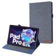 For Lenovo Tab P11 Pro Gen 2 Cloth Texture PU Leather Tablet Case Foldable Stand Card Holder Protective Cover Online Hot Sale