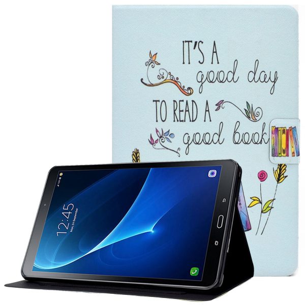 For Samsung Galaxy Tab A 10.1 (2016) T580   T585 Shockproof Pattern Printing Cover PU Leather Stand Case with Card Slots Discount