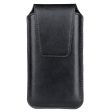 For 5.5-6.1inch Mobile Phone Waist Bag PU Leather Vertical Holster with Belt Loop and Carabiner Online Sale