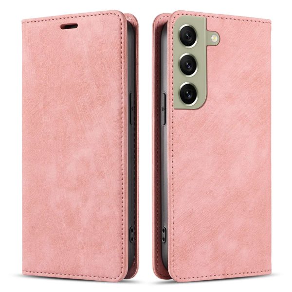 For Samsung Galaxy S21 FE 5G Shockproof PU Leather Stand Wallet Case Magnetic Auto-absorbed Phone Cover Online Hot Sale