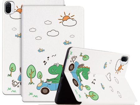 For Xiaomi Pad 5 Pad 5 Pro Scratch Resistant Case with Stand Cartoon Pattern Printed PU Leather Cover Auto Wake Sleep Tablet Case Fashion