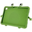 For Lenovo Tab P11 TB-J606F Cartoon Frog Design Anti-drop Tablet Case Silicone + PC Kickstand Protective Cover Fashion