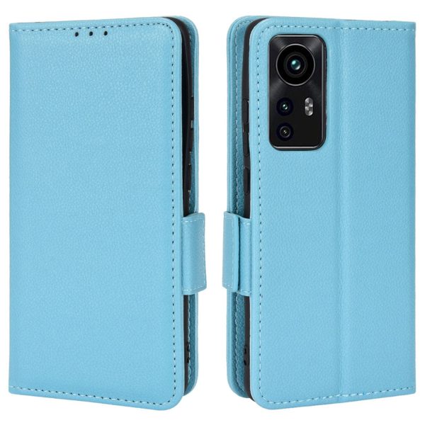 Litchi Texture Phone Cover for Xiaomi 12 Lite 5G, Wallet Stand PU Leather Side Magnetic Clasp Case For Sale