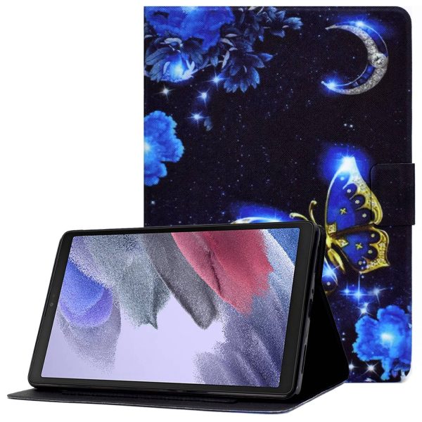 For Samsung Galaxy Tab A7 Lite 8.7-inch T220   T225 Card Slots Design Pattern Printing PU Leather Cover Tablet Shockproof Shell Case with Adjustable Stand Discount