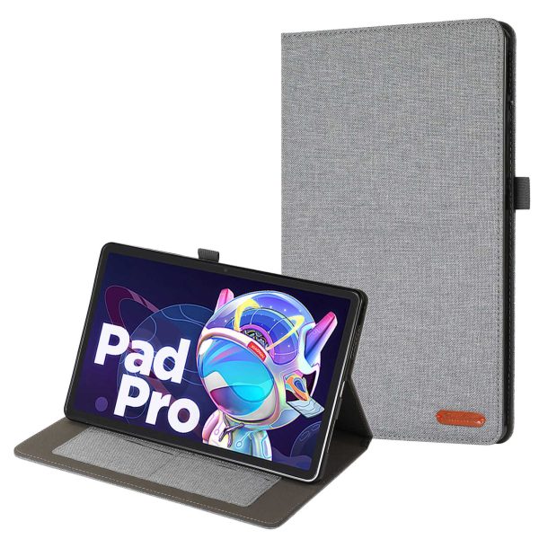 For Lenovo Tab P11 Pro Gen 2 Cloth Texture PU Leather Tablet Case Foldable Stand Card Holder Protective Cover Online Hot Sale