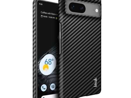 IMAK Ruiyi Series for Google Pixel 7 5G Carbon Fiber Texture PU Leather Coated PC Case Scratch-resistant Cell Phone Cover Fashion