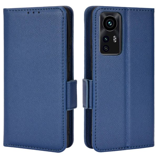 Litchi Texture Phone Cover for Xiaomi 12 Lite 5G, Wallet Stand PU Leather Side Magnetic Clasp Case For Sale