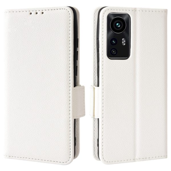 Litchi Texture Phone Cover for Xiaomi 12 Lite 5G, Wallet Stand PU Leather Side Magnetic Clasp Case For Sale