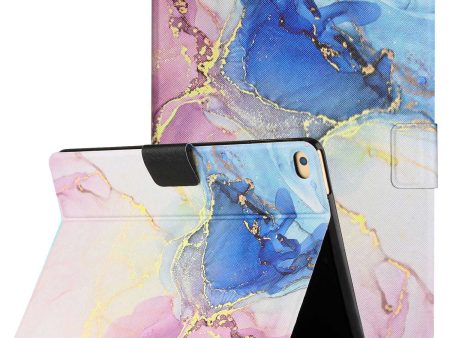 For iPad 9.7-inch (2018)   (2017)   iPad Air (2013)   Air 2 Stand Card Holder Marble Pattern Case PU Leather Tablet Cover with Auto Wake   Sleep Online Sale