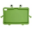 For Lenovo Tab P11 TB-J606F Cartoon Frog Design Anti-drop Tablet Case Silicone + PC Kickstand Protective Cover Fashion