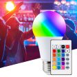 10W E27 RGB LED Bulb Light Remote Control Colorful Changing Atmosphere Lamp for Home Party Discount