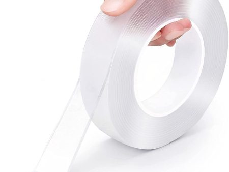 3000mmx50mmx2mm Transparent Traceless Nano Tape for Bathroom Kitchen Office Waterproof Double-Sided Adhesive Tape Online Sale