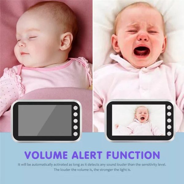 ABM100 4.3 inch LCD Baby Monitor Temperature Monitoring Lullabies 2 Way Voice Talk Baby Security IR Night Vision Video Camera For Discount