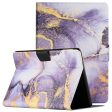 For Amazon Kindle Paperwhite 5 (2021) Card Holder Foldable Stand Tablet Case Marble Pattern Auto Wake   Sleep Leather Cover Fashion