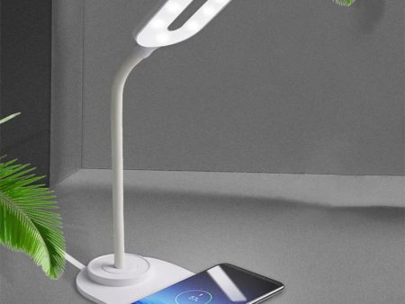 WTC-K32 10W Wireless Charging LED Desk Lamp Smart Eye Protection USB Folding Table Light For Sale