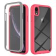 For iPhone XR 6.1 inch 3-in-1 Anti-scratch Phone Case Hard PC + Soft TPU Drop-proof Mobile Phone Hybrid Cover with PET Screen Protector Online