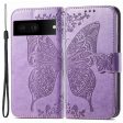 For Google Pixel 7 5G PU Leather Stand Wallet Case Imprinted Butterfly Pattern Phone Drop-proof Cover For Discount