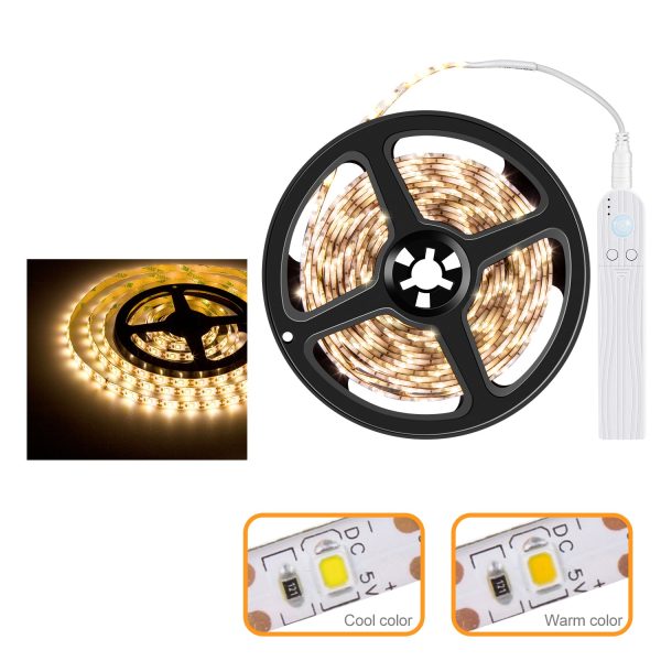 3m Waterproof LED Strip Light Battery Operated Human Body Induction Cabinet Light Bar Online