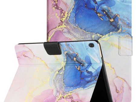 For Lenovo Tab M10 TB-X605F   X505 Adjustable Stand Marble Pattern Tablet Cover PU Leather Card Holder Anti-scratch Case Hot on Sale