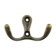 C11 Dual-Hook Design Retro Zinc Alloy Wardrobe Door Wall Hook Clothes Hat Hanger Hanging Hook Online Sale