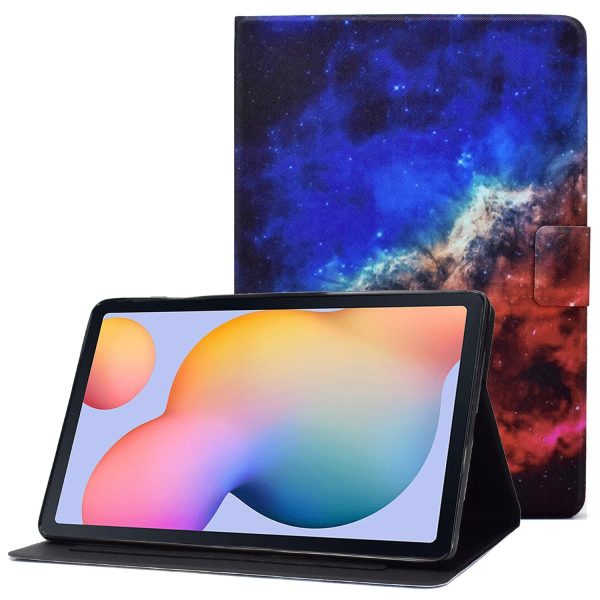 For Samsung Galaxy Tab A7 10.4 (2020) T500   T505 PU Leather Pattern Printing Folio Case Foldable Stand Card Slots Anti-Scratch Cover Online now