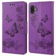 For Samsung Galaxy Xcover Pro 2 5G Butterflies Flower Pattern Imprinting Phone Leather Case Wallet Stand Flip Cover For Discount