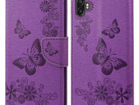 For Samsung Galaxy Xcover Pro 2 5G Butterflies Flower Pattern Imprinting Phone Leather Case Wallet Stand Flip Cover For Discount