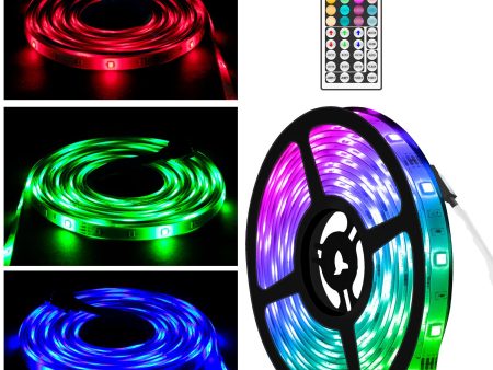 10m Christmas Party Bedroom 5050 RGB Lamp Waterproof LED Strip Light with Remote Control Online Hot Sale