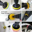 12Pcs Electirc Drill Brush Set Power Scrubber Cleaner Kit for Car Bathroom Kitchen Cleaning Tool Supply