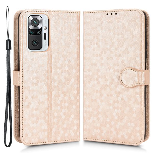 For Xiaomi Redmi Note 10 Pro 4G (Global)   (India)   Note 10 Pro Max 4G Folio Flip Dot Pattern Imprinted Phone Case Wallet Style PU Leather Full Protection Shell with Stand Online