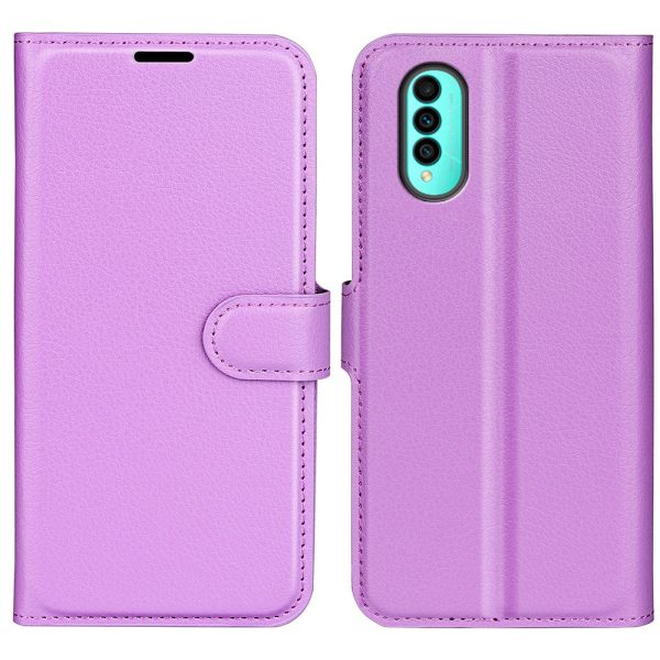 For Wiko T50 4G Litchi Texture Magnetic Clasp PU Leather Stand Phone Case Anti-scratch Wallet Protective Cover Online Hot Sale