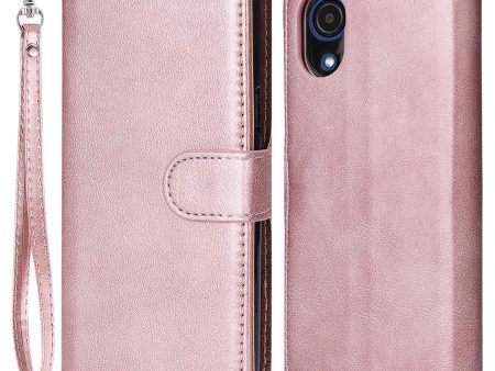 For Samsung Galaxy A03 Core KT Leather Series-3 Anti-wear Solid Color PU Leather Phone Case Detachable 2-in-1 Phone Stand Wallet Function Shell with Strap Cheap