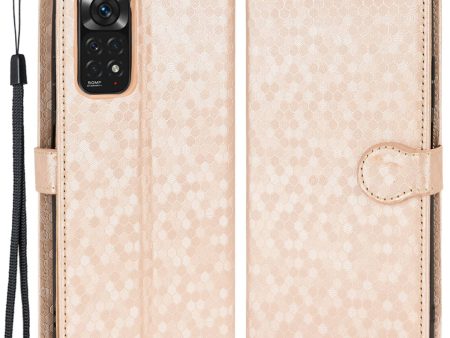 For Xiaomi Redmi Note 11 4G (Qualcomm)   Note 11S 4G Stand Wallet Case Dot Pattern Imprinted TPU+PU Leather Double Protection Shell Supply