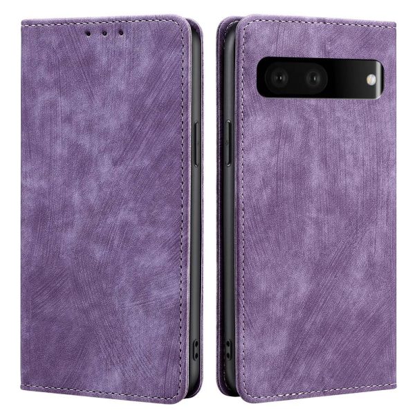 Anti-scratch Phone Case For Google Pixel 7 5G, PU Leather Flip Wallet Stand RFID Blocking Magnetic Phone Cover Supply