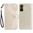 For Xiaomi Poco F4 GT   Redmi K50 Gaming 5G Folio Flip PU Leather Case Imprinted Owl Flower Pattern Phone Protective Cover with Wallet Stand on Sale