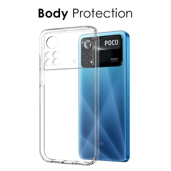 NORTHJO For Xiaomi Poco X4 Pro 5G Anti-scratch TPU Phone Case with Ultra-thin Tempered Glass Screen Protector Online Hot Sale