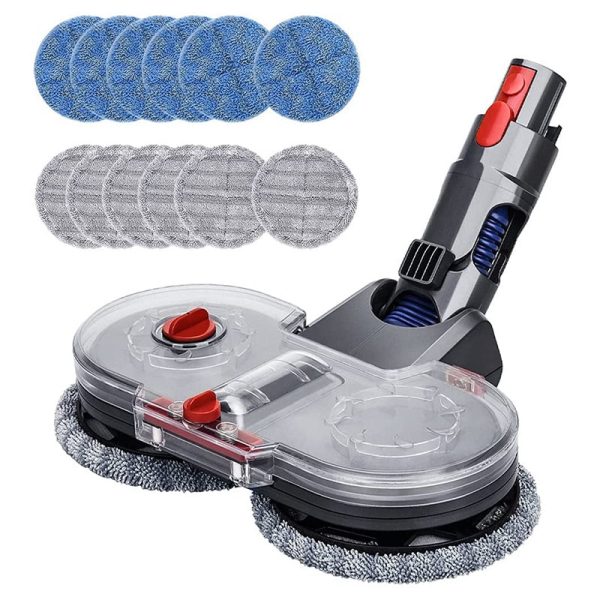 12PCS Electric Washable Mop Pads+1PC Water Tank Attachment for Dyson V15   V11   V10   V8   V7 Vacuum Cleaner Fashion