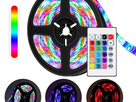 5V 4m Waterproof RGB Color Charing LED Light String USB Powered Remote Control Lamp Strip Sale