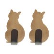 2Pcs Bathroom Storage Holder Cat Pattern Stainless Steel Kitchen Hanger Self-adhesive Hooks Towel Racks Door Clothes Wall Hanger Online Hot Sale