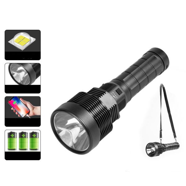 W5101 USB Rechargeable 18650 LED Flashlight Portable Torch Waterproof Spotlight Camping Lantern on Sale