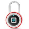 BOZZYS PL-P2 IP68 Water-Resistant Fingerprint Padlock Smart Padlock for Gym, Sports, Bike, School, Locker, Storage For Discount