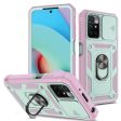 For Xiaomi Redmi 10 4G (2021)   Redmi 10 2022 4G   Redmi Note 11 4G (MediaTek) Sliding Camera Lens Protector Case PC+TPU Kickstand Cover with Card Slot Discount